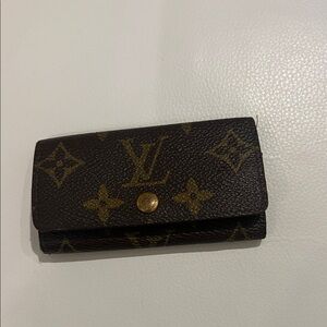 Louis Vuitton Brown Monogram Key Pouch